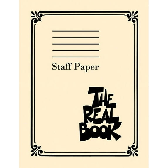 The Real Book Staff Paper 400 Pages of Perforated Manuscript Paper with 9 Staves Per Page Ideal for Composers Songwriter, (Paperback)