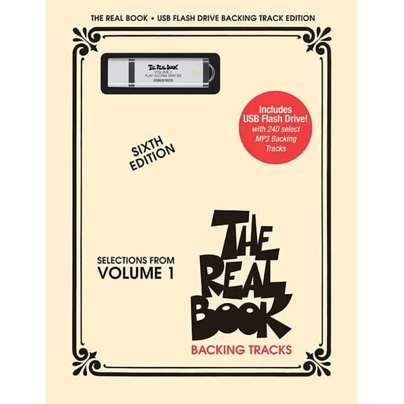 The Real Book Play-Along Volume 1 USB Flash Drive with Backing Tracks Jazz Sheet Music Collection for C Instruments 240 , (Paperback)