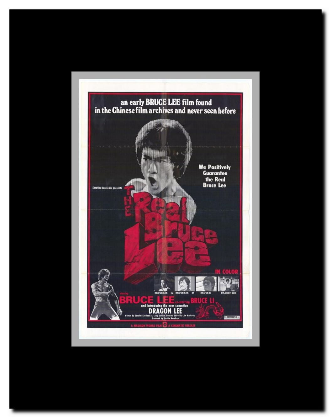 The Real Bruce Lee Framed Movie Poster
