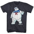 thumbnail image 1 of The Real Ghostbusters Mr Stay Puft 2 Navy Heather Adult T-Shirt 3Xl, 1 of 2