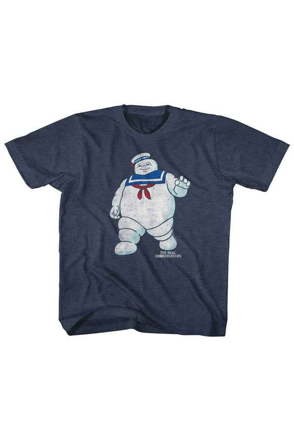 The Real Ghostbusters Mr Stay Puft 2 Vintage Navy Toddler T-Shirt 4T