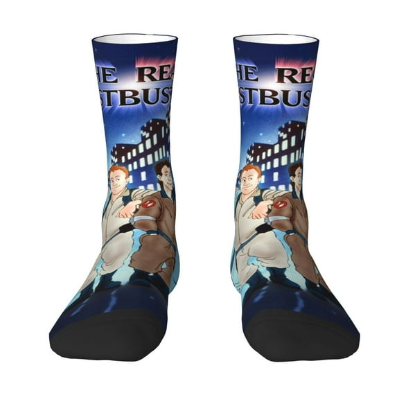 The Real Ghostbusters Poster Adult Socks Breathable Cozy Soft Crew Socks Novelty Casual Calf Stockings For Men Women