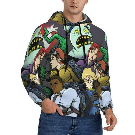The Real Ghostbusters Sweatshirt For Mens Fashion Hoodies Pullover Athletic Daily Hoody Hooded Gift