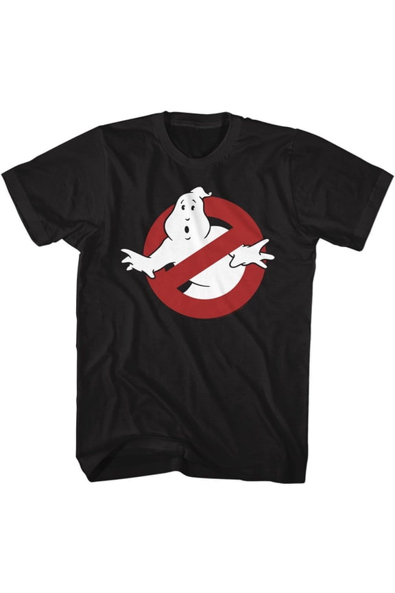 The Real Ghostbusters Symbol Black Adult T-Shirt 6Xl