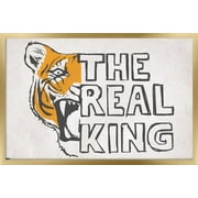 The Real King - Tiger Wall Poster, 14.725" x 22.375", Framed