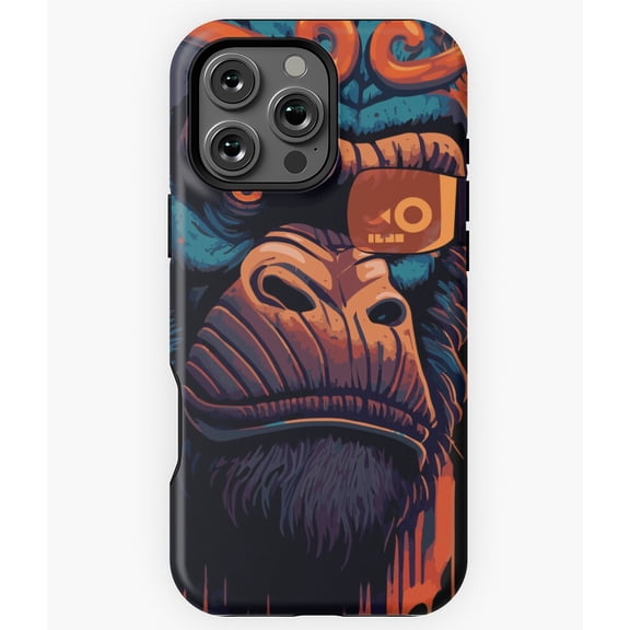The Real King is a Giant Ape Gorilla Phone Case for iPhone 16 15 14 13 12 11 Pro Max