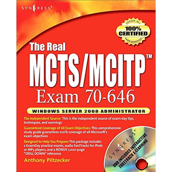 Pre-Owned The Real MCITP Exam 646 Windows Server 2008 Server Administrator Prep Kit [With CDROM]