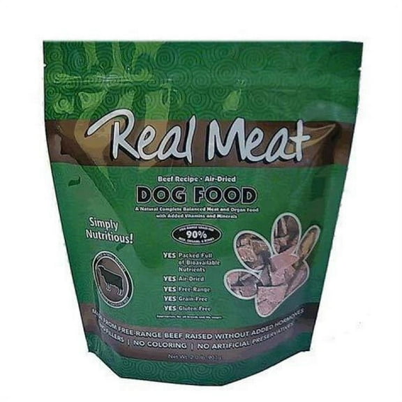 The Real Meat Company 2 lbs Air-Dried Beef Dehydrated Dog Food