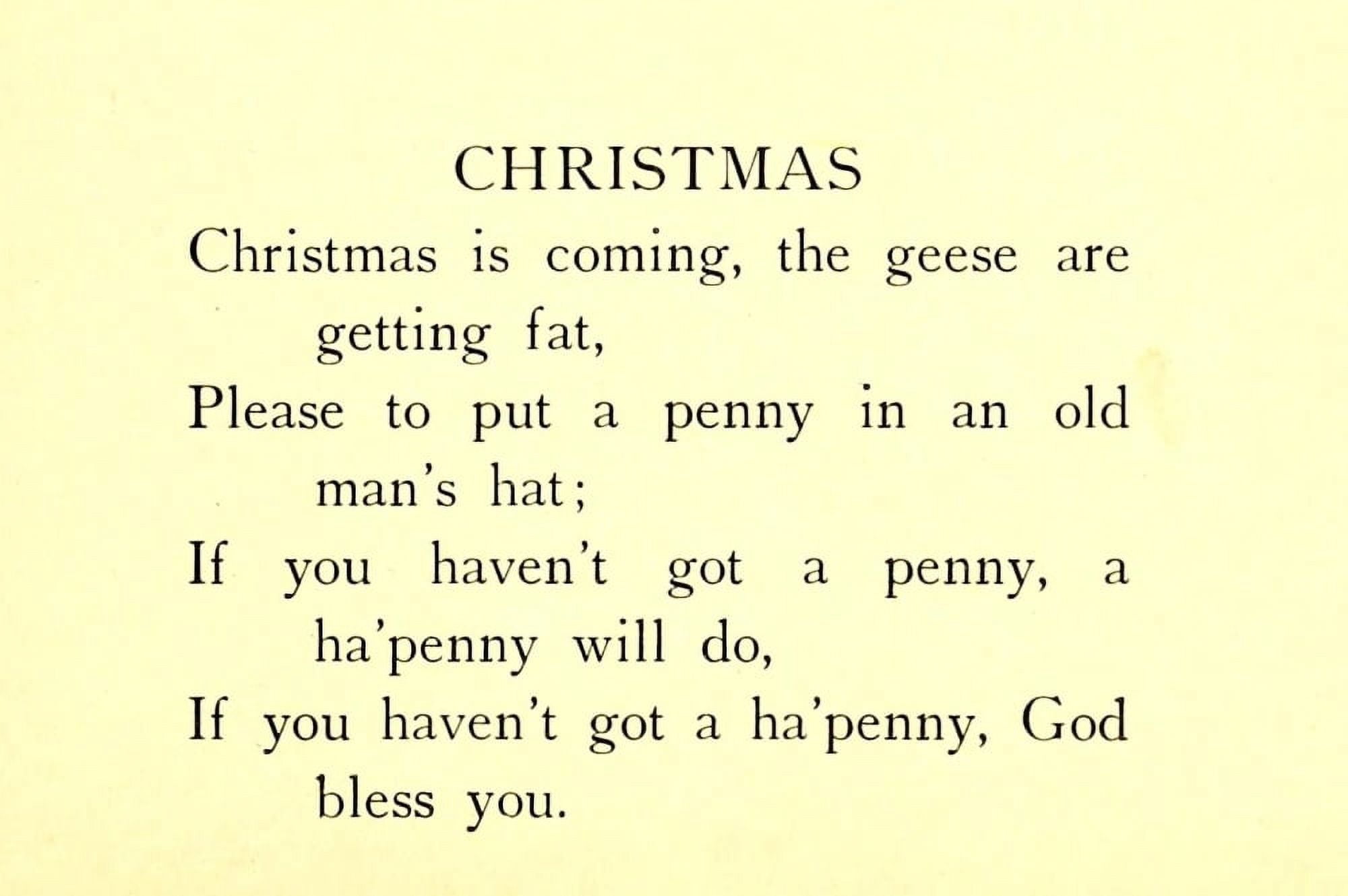 The Real Mother Goose 1916 Christmas is Coming Canvas Art - Edith Nesbit (18 x 24)