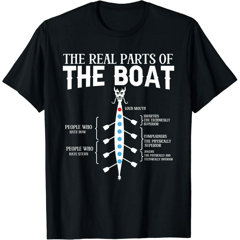 The Real Parts Of The Boat - Funny Rowing T Shirt The Real Parts Of The Boat - Funny Rowing T Shirt