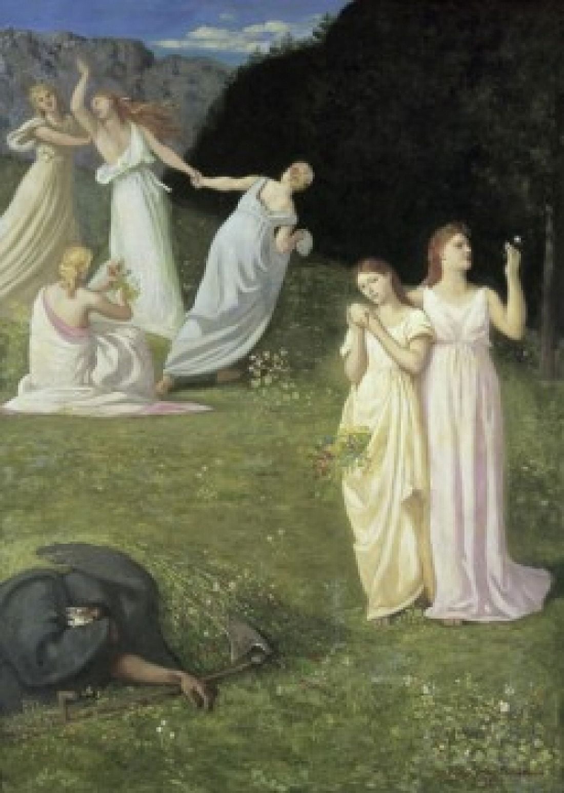 The Reaper c 1872 Pierre Puvis de Chavannes (1824-1898French) Canvas Art - Pierre Puvis de Chavannes (24 x 36)