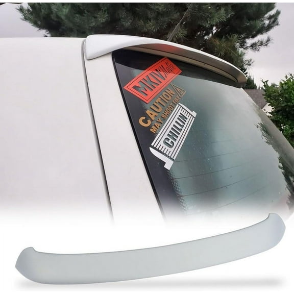 The Rear Roof Spoiler for Volkswagen VW Golf 4 IV MK4 Standard 1998-2004 PU Roof Window Wing LipUnpainted