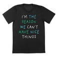 thumbnail image 1 of The Reason Humor Graphic Black Mens T-Shirt, 1 of 1