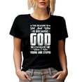 thumbnail image 1 of The Reason I'm Old and Wise Is Because God Protected Me, Wisdom Quote, Black T-Shirt, Small, 1 of 5