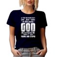 thumbnail image 1 of The Reason I'm Old and Wise Is Because God Protected Me, Wisdom Quote, Navy Blue T-Shirt, Medium, 1 of 5