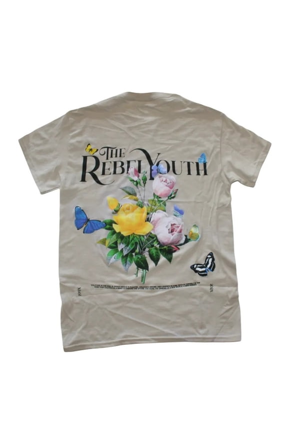 The Rebel Youth Men's Short Sleeve Graphic Print T-Shirt (Medium)