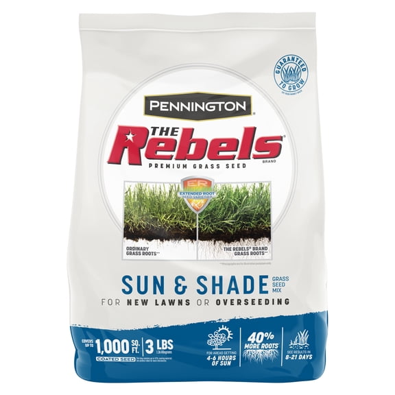 The Rebels Pennington The Rebels Sun and Shade Grass Seed Mix 3 Pounds