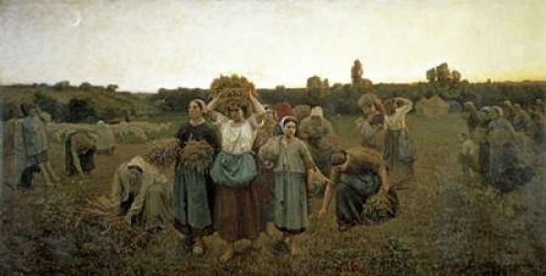 The Recall of the Gleaners Canvas Art - Jules Adolphe Breton (24 x 36)