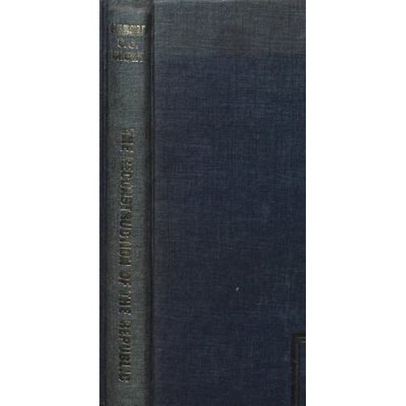 Pre-Owned The reconstruction of the Republic (Hardcover) 0870002309 9780870002304