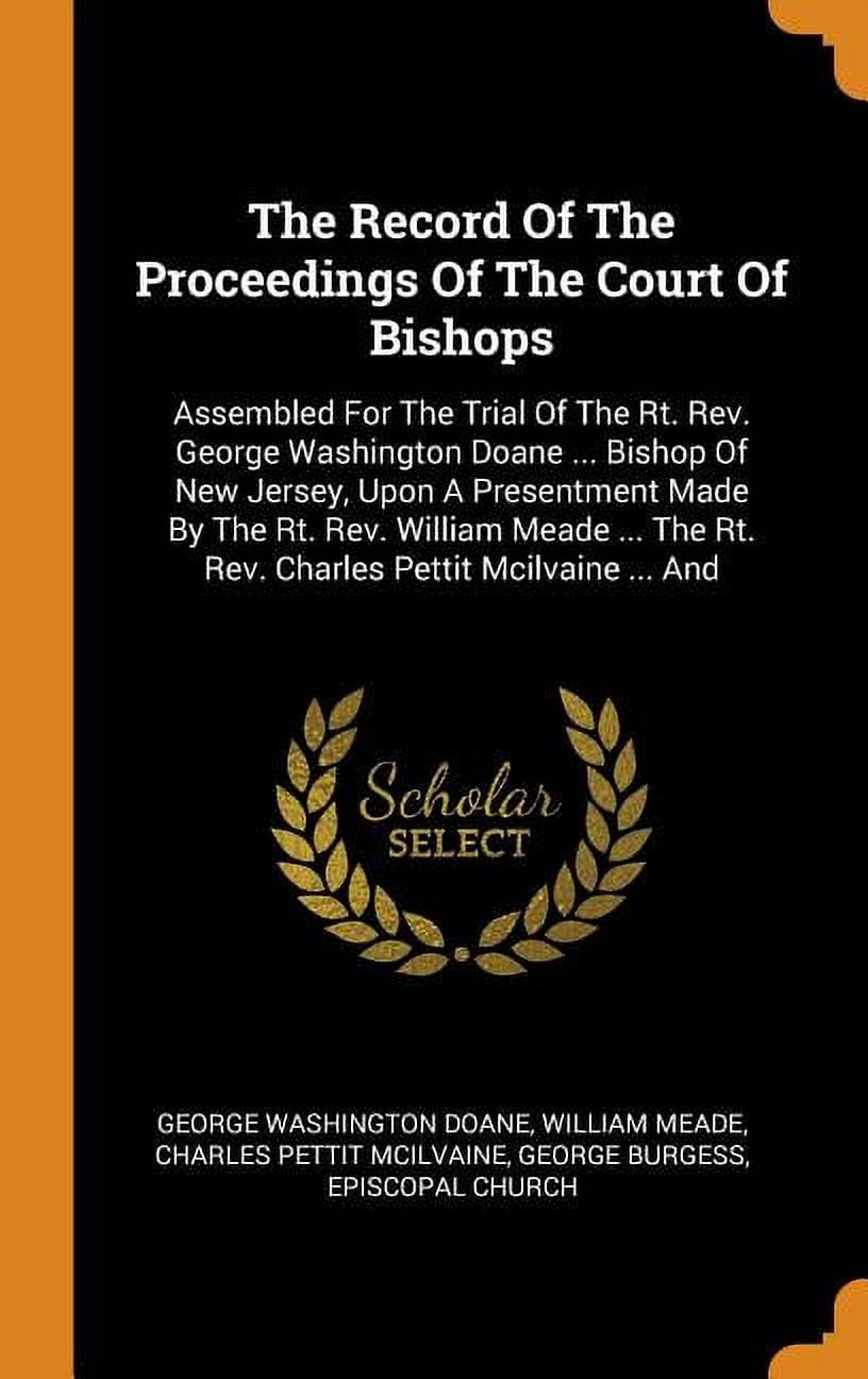 The Record of the Proceedings of the Court of Bishops (Hardcover)