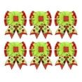 thumbnail image 1 of The Red And Green Christmas Bow Christmas Tree Is Decorated With A Lime Green Wreath Velvet Bow Tree Top Ribbon, 1 of 7