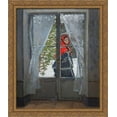 thumbnail image 1 of The Red Cape (Madame Monet) 28x34 Large Gold Ornate Wood Framed Canvas Art by Claude Monet, 1 of 2