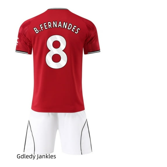 The Red Devils 25/26 Home Soccer Shirt with B Fernandes 8 Printing