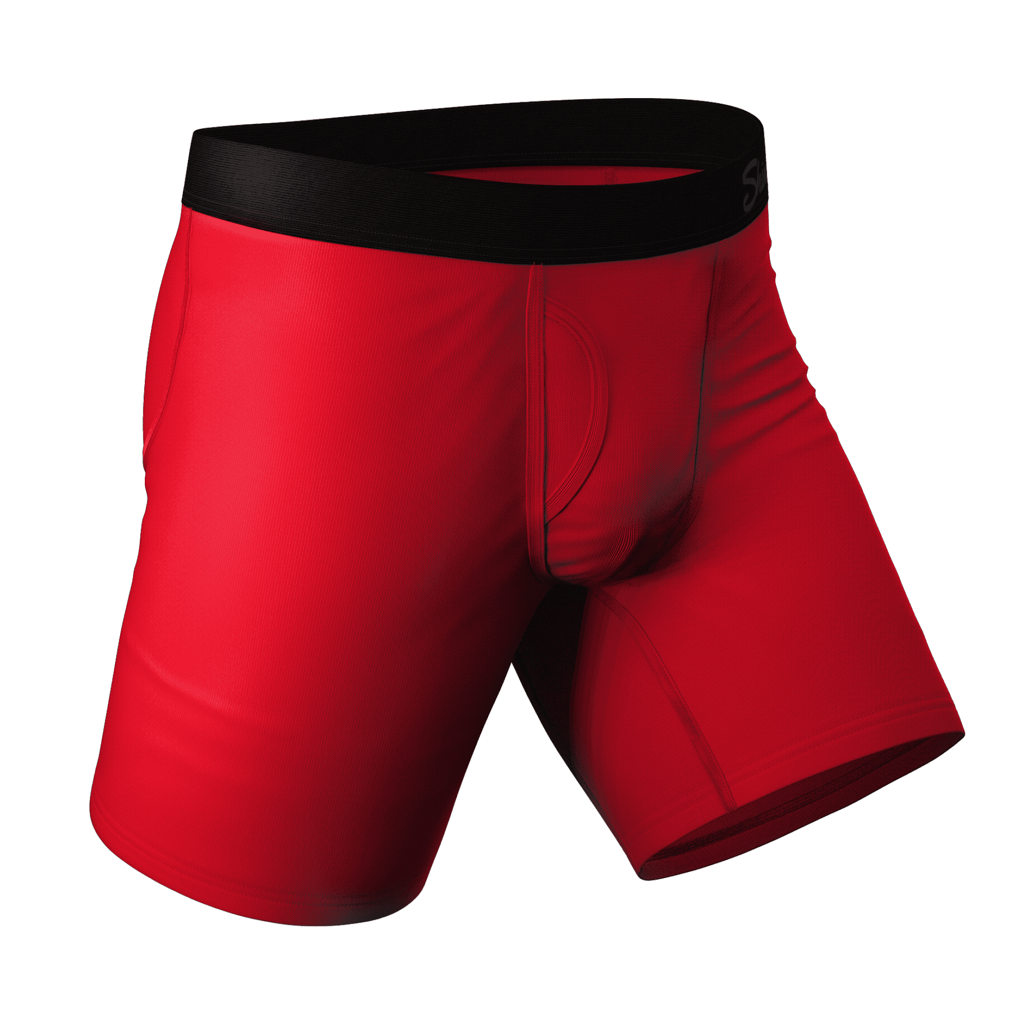 The Red Dress Effect - Shinesty Red Long Leg Ball Hammock Pouch Underwear  With Fly Medium