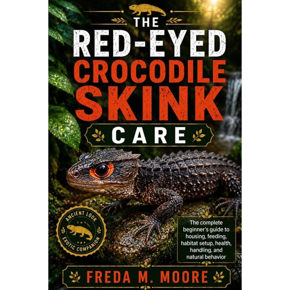 The Red-Eyed Crocodile Skink Care: The complete beginner's guide to housing, feeding, habitat setup, health, handling, a, (Paperback)