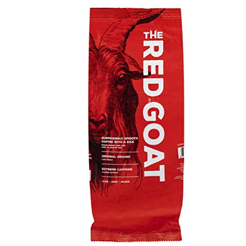 The Red Goat Coffee, Original Strong Ground Coffee, 1lb.