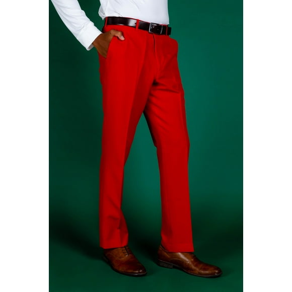 The Red Hots - Shinesty Solid Red Suit Pants  Waist 33