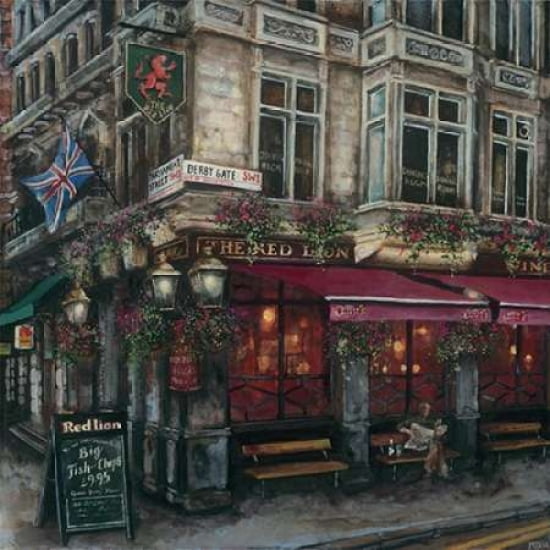 The Red Lion Westminster Canvas Art - Melissa Sturgeon (24 x 24)