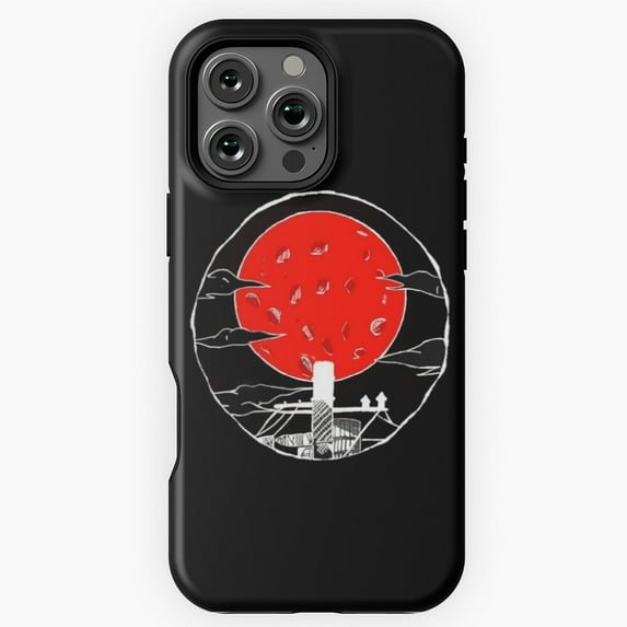 The Red Moon Akatsuki Anime Art Phone Case for iPhone 16 15 14 13 12 11 Pro Max