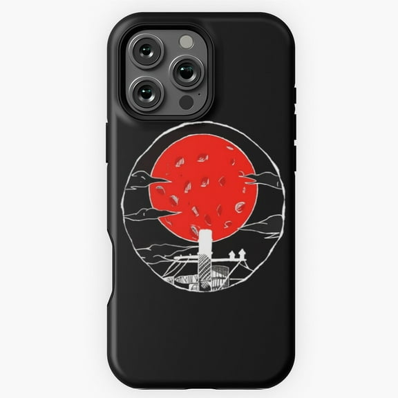 The Red Moon Akatsuki Anime Art Phone Case for iPhone 16 15 14 13 12 11 Pro Max