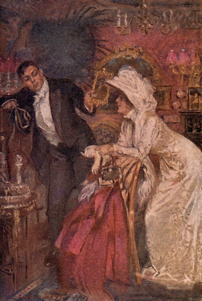 The Red Mouse 1909 Couple Canvas Art - The Kinneys (18 x 24)