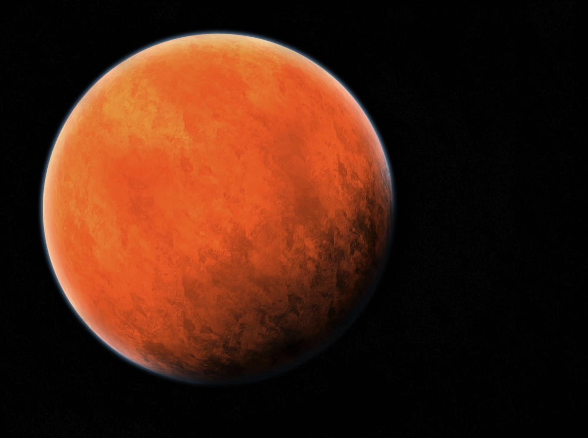 The Red Planet Canvas Art - Daniel Sicolo Design Pics (17 x 13)