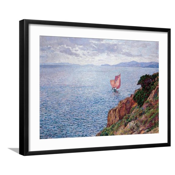 The Red Sail Framed Giclee Print by Th√©o van Rysselberghe, 24" x 18", Sold by Art.com