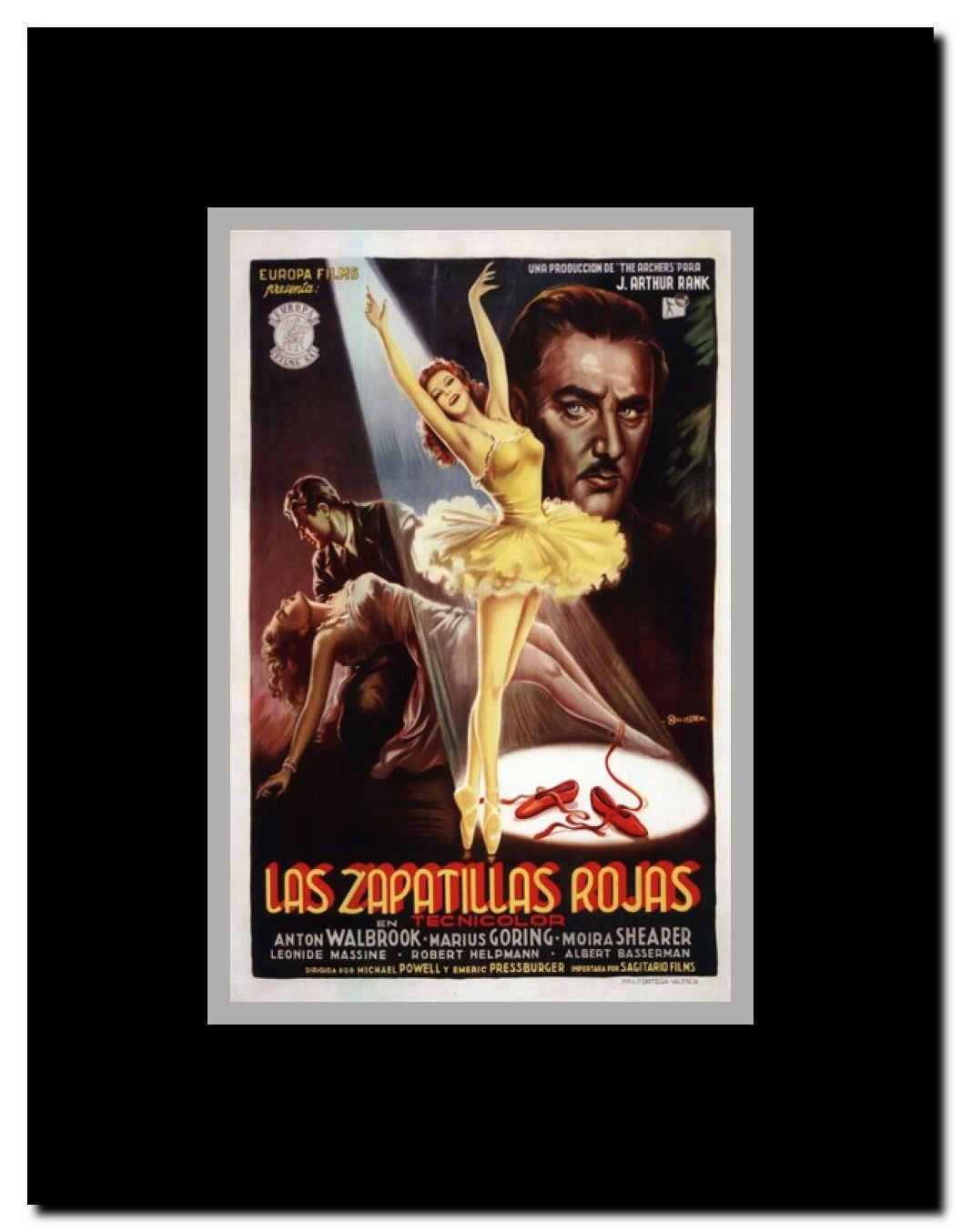 The Red Shoes Framed Movie Poster