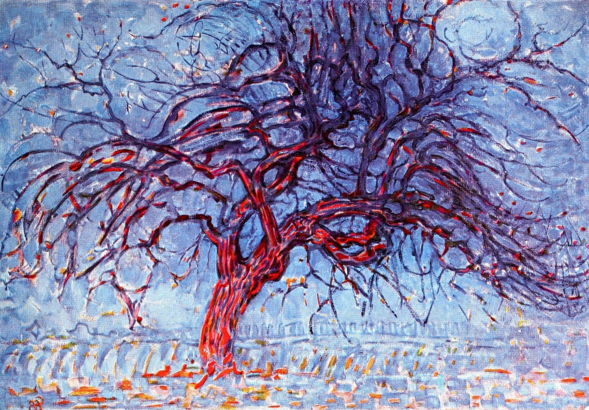 The Red Tree 1909-10 Canvas Art - Piet Mondrian (18 x 24)