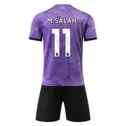 GDLEDY JANKLES The Reds 23/24 Third Away Shirt with M Salah 11 Printing - Purple