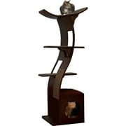 The Refined Feline, Lotus Cat Tower, Espresso