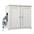 thumbnail image 1 of The Refined Feline Refined Litter Box Deluxe, Large, White, Modern Style, 1 of 5