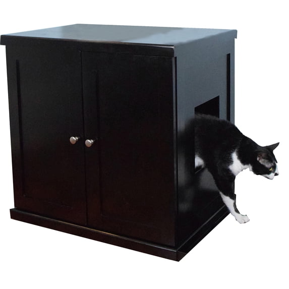 The Refined Feline Refined Litter Box, Large, Espresso