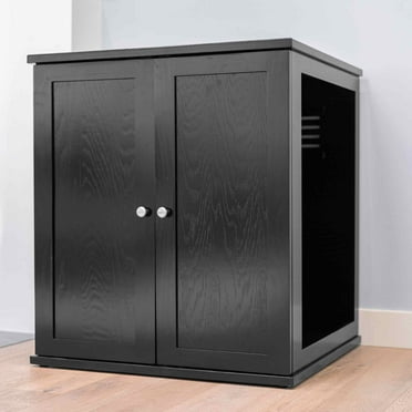 The Refined Feline Self Cleaning Litter Box Cabinet - Modern - Espresso