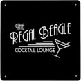 thumbnail image 1 of The Regal Beagle Cocktail Lounge Threes Company Metal Iron Wall Painting Sign Retro Porch Hanging House Wall Decoration 8 * 12 in, 1 of 4