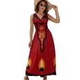 thumbnail image 1 of The Regal Gown Dress Fashion Boho Beach Long Dresses Female Party Printed Maxi Dress, 1 of 9