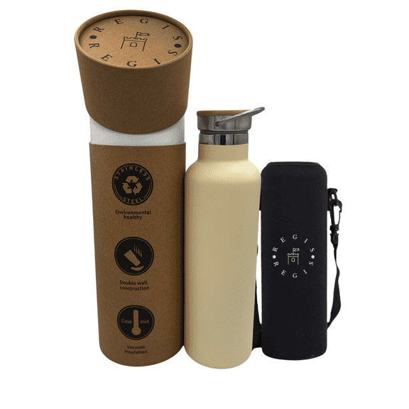 The Regis Stainless Steel Sports Water Bottles 25oz IVORY