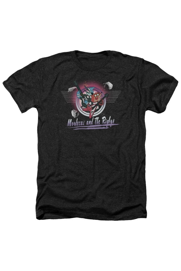 The Regular Show - Mordecai & The Rigbys - Heather Short Sleeve Shirt - Small