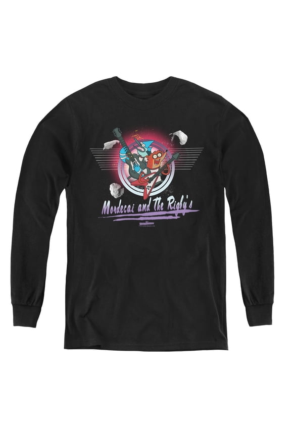 The Regular Show - Mordecai & The Rigbys - Youth Long Sleeve Shirt - Large