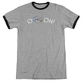 thumbnail image 1 of The Regular Show - Ooooh - Heather Ringer Short Sleeve Shirt - Large, 1 of 2